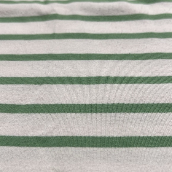Brooks Brothers Green White Striped Tee Women’s XL Long Sleeve Cotton Blend - Picture 5 of 9
